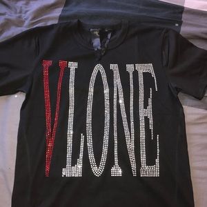 (STILL AVAILABLE) Vlone × Swarovski Rhinestone Tee